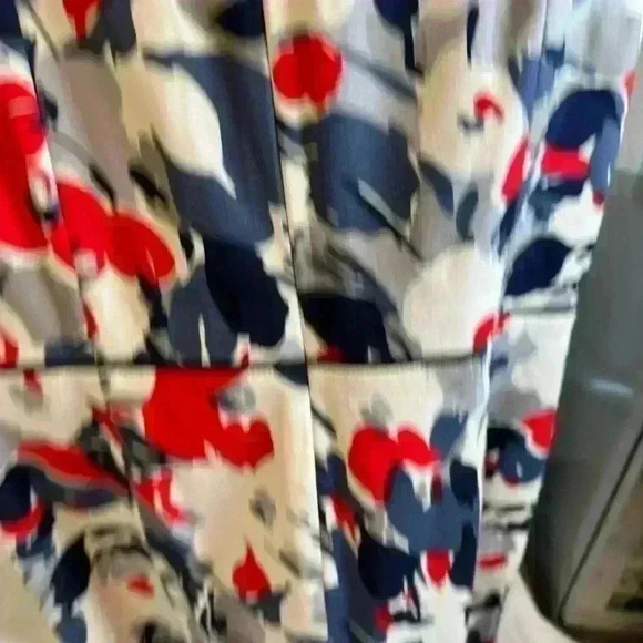 NWT!Tommy Hilfiger Red Blue Floral Sleeveless Mini Sheath Dress Flower Size 14 - Picture 7 of 13